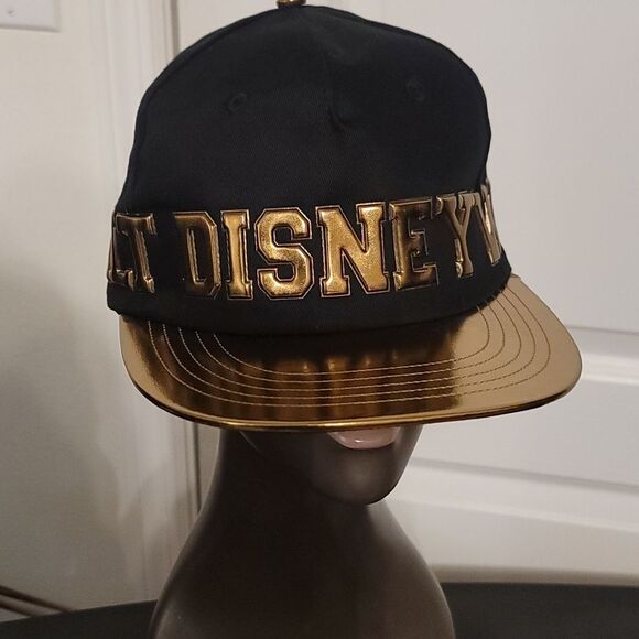 BRAND NEW DISNEY PARKS WALT DISNEY WORLD BELLE OF THE BALL BRONZE GOLD LOGO CAP - Picture 3 of 15